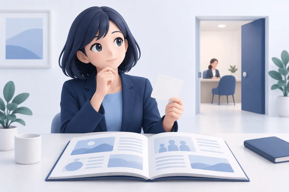 共通の説明を読んだ人が自分の条件を整理し、必要な場合に相談窓口へ進む場面